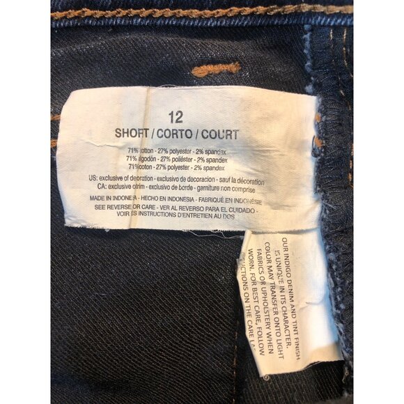 Gloria Vanderbilt Amanda Straight Leg Blue Denim Jeans Size 12 Short - Picture 4 of 6